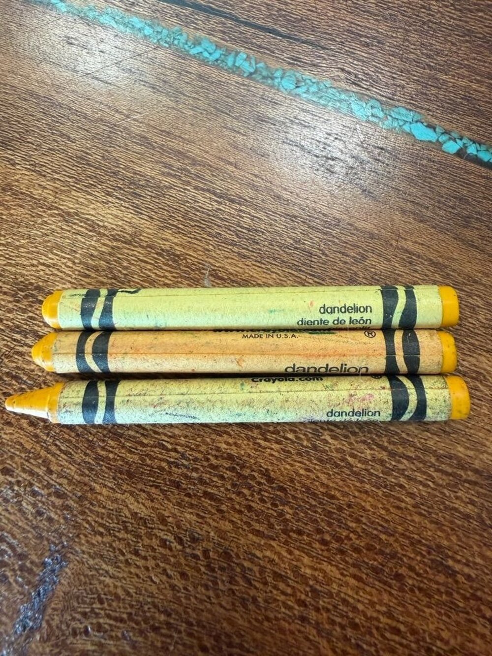 Vtg Crayola Crayons Dandelion Set of 3 Retired Hard to Find Rare Made in USA